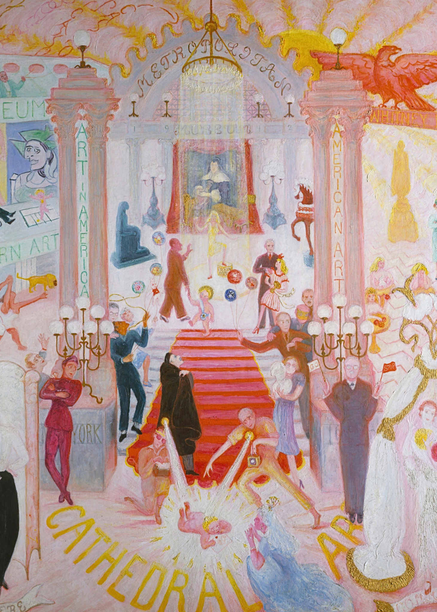 Florine Stettheimer, The Cathedrals of Art, 1942